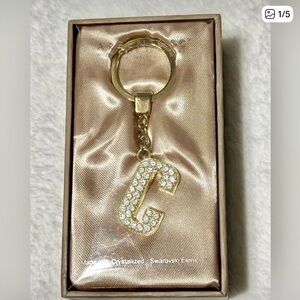 Argento SC Letter C Made it with Swarovski Elements